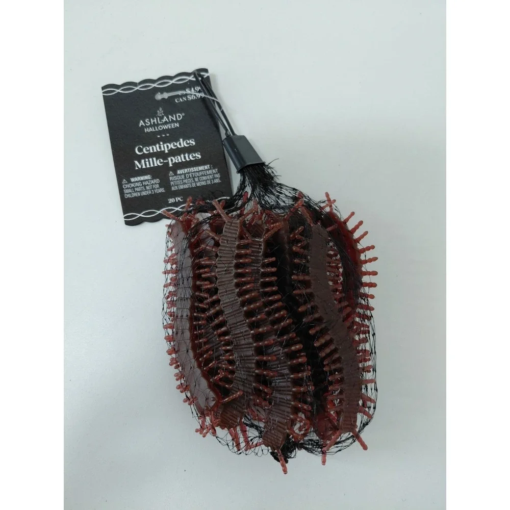 LOT of 5 Halloween Fake Bugs Pranks‎ Centipedes Maggots Scorpions 102 PCS NEW